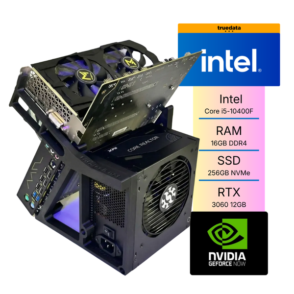 Computador Gamer Truedata Open Desktop  Intel Core i5-10400f 2.9Ghz 16gb Ddr4 256Gb Ssd Nvme RTX 3060 12Gb Fonte 600w