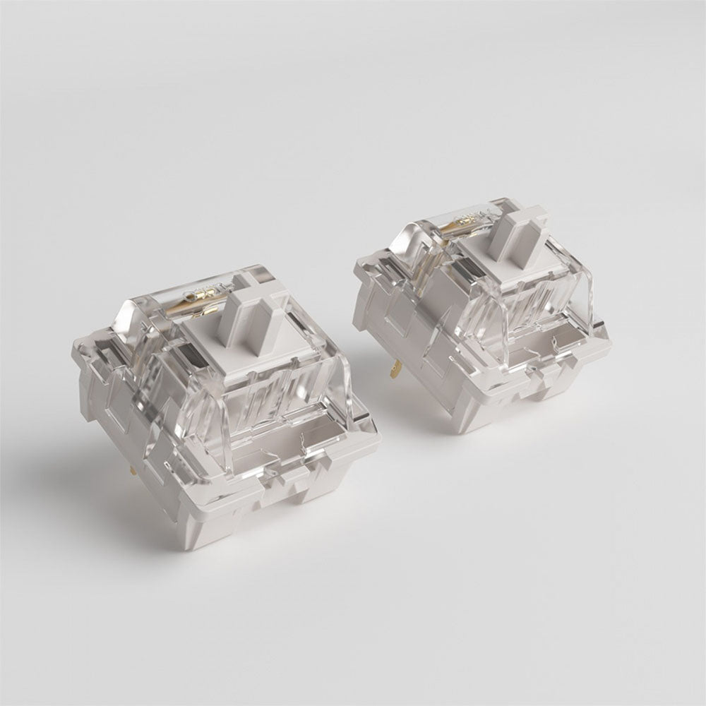 Kit Com 45 Switches Para Teclado Mecanico Akko Linear Vintage White