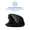 Mouse Sem Fio Ergonomico Multimode Smart Scroll Multi MS2000 3000dpi Preto - MO406
