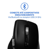 Mouse Sem Fio Ergonomico Multimode Smart Scroll Multi MS2000 3000dpi Preto - MO406