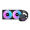 Water Cooler 2 Fans Darkflash Black P/ Processador ARGB 240mm C/ LCD (Intel/AMD) Preto - DO240