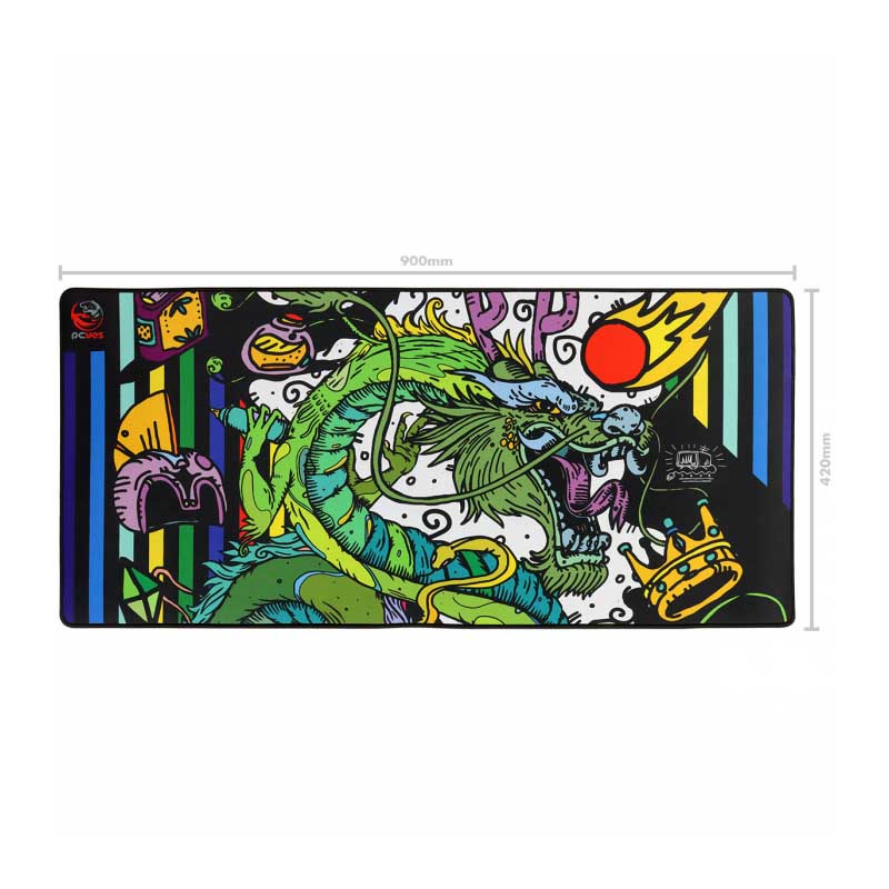 Mousepad Gamer PCYes Ancient Dragon Extended Estilo Speed 900X420MM - PMA90X42