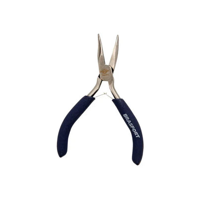 Alicate Mini Bico Meia Cana Curvo 6" Cabo Emborrachado Brasfort - 7814289186 Truedata