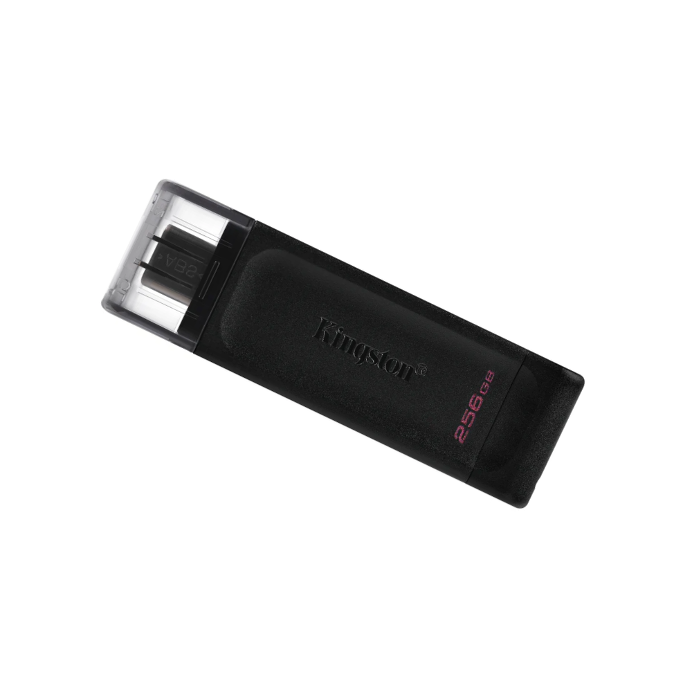 Pen Drive 256gb USB Tipo C 3.2 Kingston DataTravaler 70  Preto - DT70/256GB