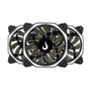 Kit 3x Cooler Fan  Rise Mode Aura RGB  Preto 120mm + Controladora  - RM-AU-02-RGB