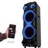 Caixa De Som Bluetooth Polyvox Torre Amplificada 2500W TWS  Led Preta - XT-2212T