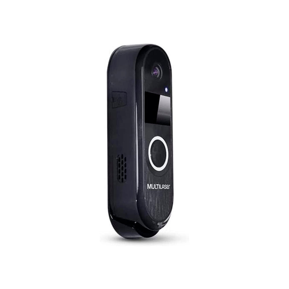 Video Porteiro Inteligente Multi HD Wi-fi 30Fps C/ Auto Falante e Microfone Embutido Preto - SE220