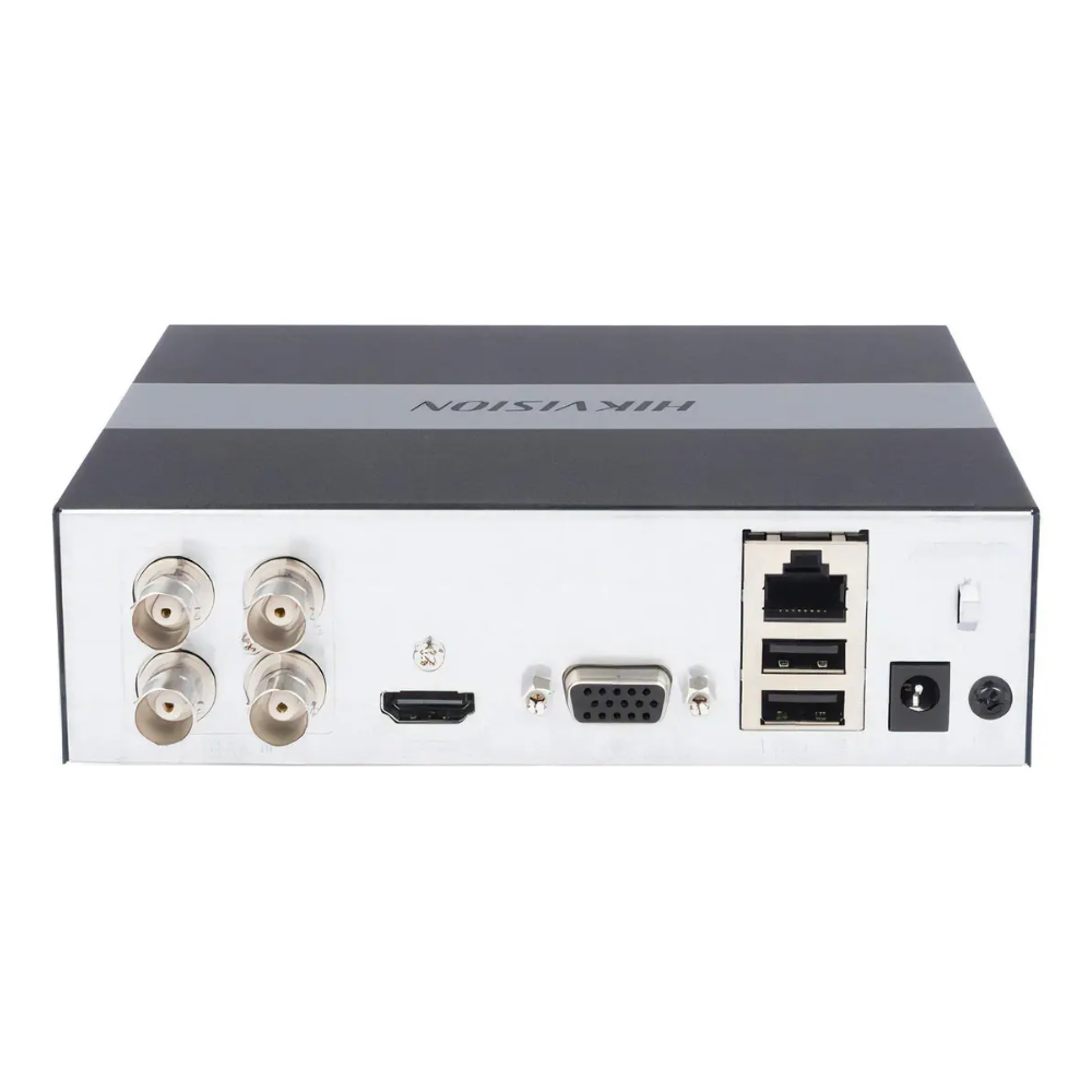 Gravador Digital DVR 4 Canais 4MP FHD Acusense C/ Ssd 512Gb Hikvision - IDS-E04HQHI-B