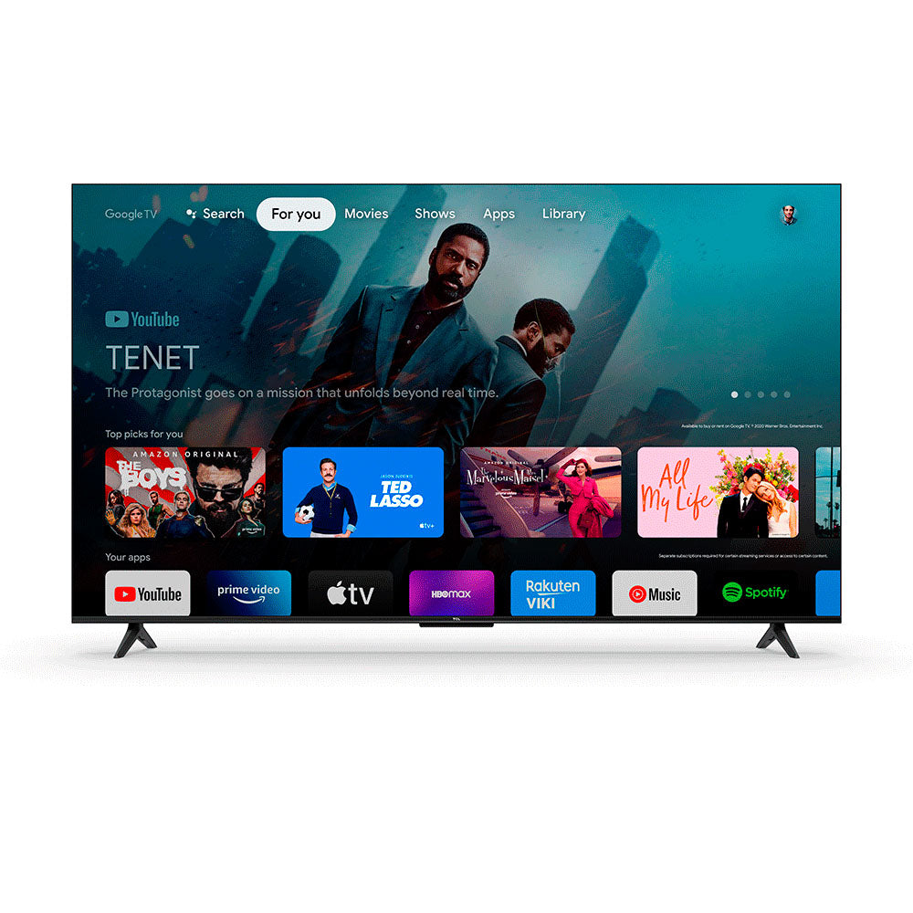Smart TV Led TCL 55" 4K UHD Wi-fi USB HDMI Google TV Bivlt Preta - 55P635