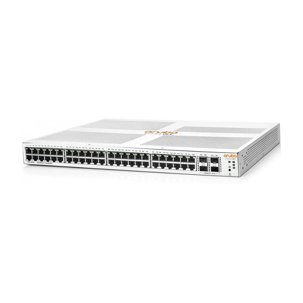 Switch 48 Portas HPE Aruba 1930 Gigabit 10/100/1000 + 4 Portas SFP+ Instant Gerenciavel - JL685A
