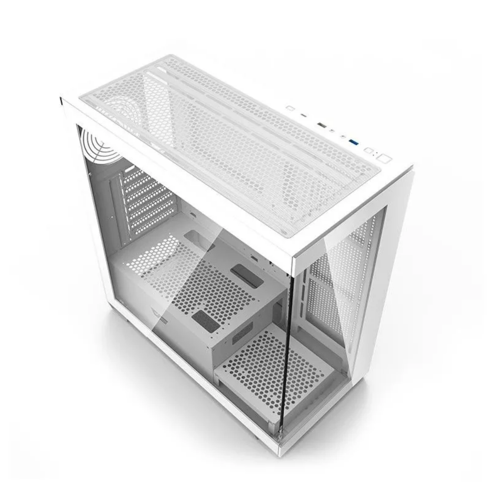 Gabinete Gamer Darkflash Atx DS900 Branco Com Lateral e Frente em Vidro Temperado - DS900 White