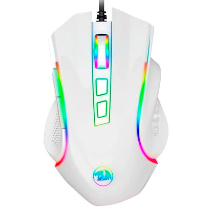 Mouse Gamer Redragon Griffin Branco RGB - M607W