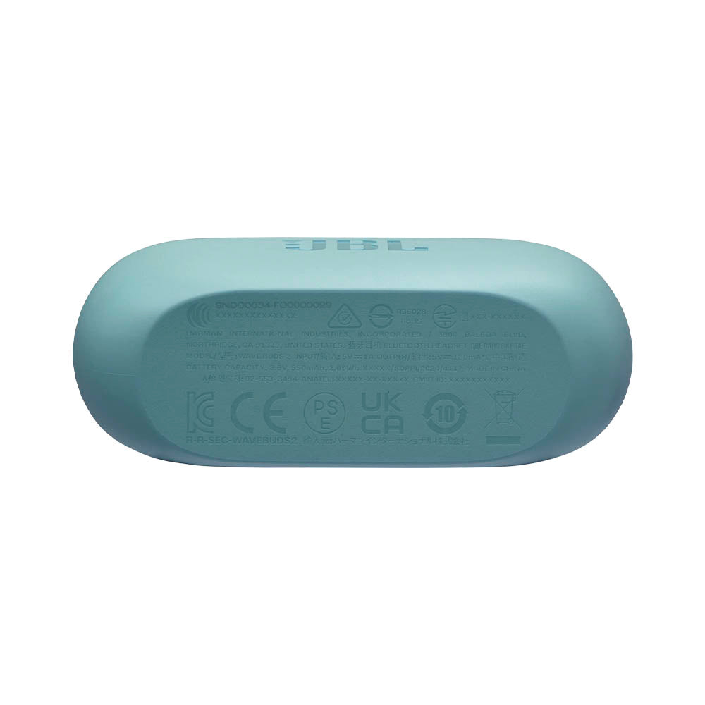 Fone De Ouvido Bluetooth JBL Intra Auricular TWS Wave Buds IP54 Azul