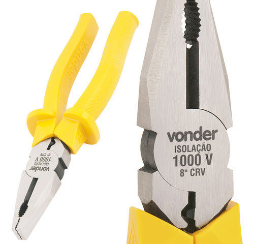 Alicate Universal 1000v 8" Cabo Emborrachado Vonder - 81297
