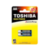 Pilha Alcalina Palito AAA 1.5V Toshiba High Power LR03GCP (Cartela C/2 Pilhas) - 72453
