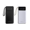 Carregador Portátil Power Bank AGold 10000Mah 3.1A Usb Tipo C e Lighting Preto C/ Display - BTE-18A