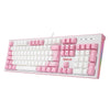 Teclado Gamer Mecânico Redragon Hades Led White Branco e Rosa - K623-WP (PT-BLUE)