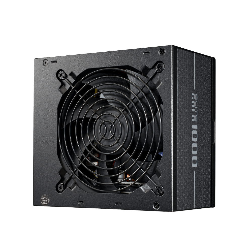 Fonte Real Full Modular 1000w Cooler Master Elite Gold 80 Plus  PFC Ativo - MPW-A001-AFAG-BWO