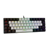 Teclado Gamer Mecanico Warrior 60%  RGB Rainbow Switch Blue Branco / Preto - TC314