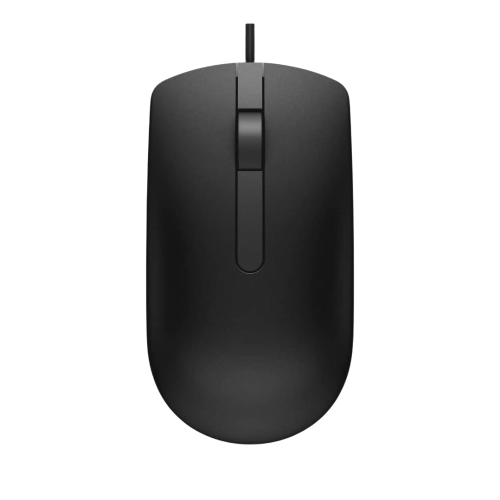 Mouse Usb Com Fio Preto Dell 1000 Dpi - MS116