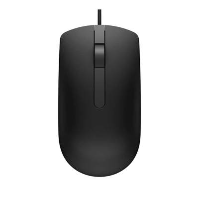 Mouse Usb Com Fio Preto Dell 1000 Dpi - MS116