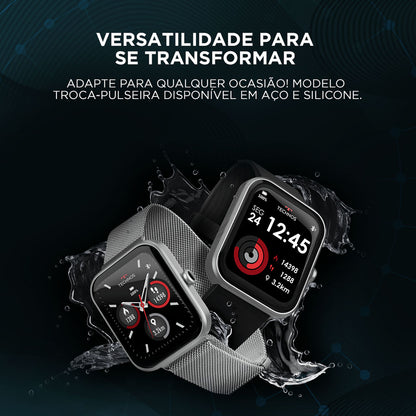 Relógio de Pulso SmartWatch Technos Connect Max Preto e Vermelho - TMAXAA/5P