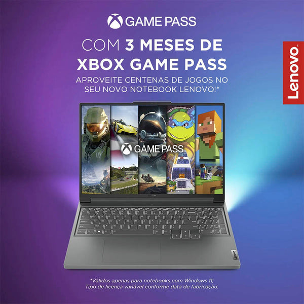 Notebook Gamer Lenovo LOQ I5-13450HX 16gb 512Gb Ssd Pl Video RTX 3050 6gb Win11 Home 15.6 Pols - 83KH0006BR
