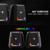Caixa De Som Gamer Fantech Hellscream RGB Preta - GS205