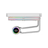 Water Cooler Dual Fan PCYes Vision White Ghost ARGB C/ Visor Lcd 2,1" (Intel/AMD) Branco - VS240WG