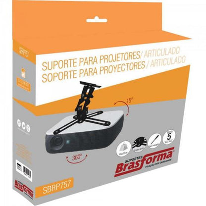 Suporte de Teto Para Projetor ELG Preto - PRO100BL