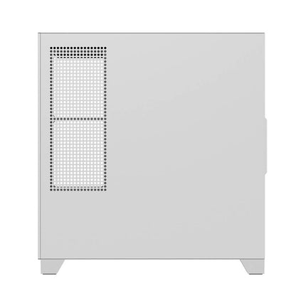 Gabinete Gamer PCYes Mid Tower Forcefield TWR White Ghost Branco Com Lateral e Frente em Vidro Temperado - GFFTWRWG