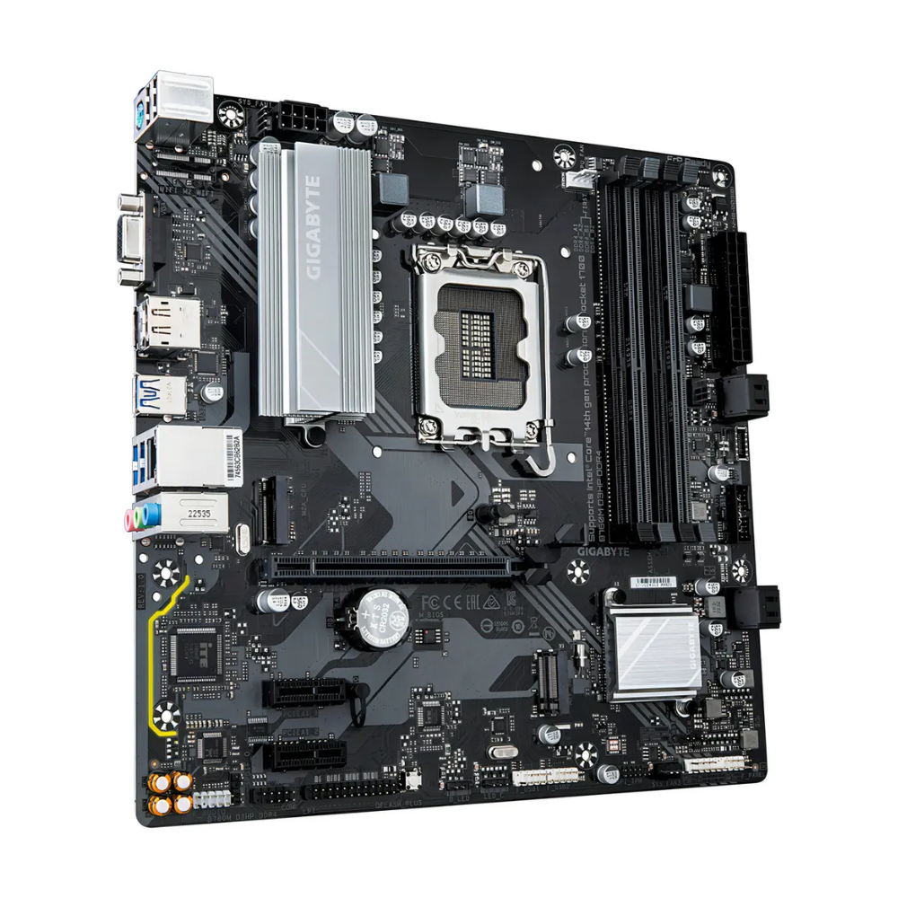 Placa Mae Gigabyte B760M Gaming AC Micro ATX Intel Lga 1700 Ddr4 Wi-fi Hdmi DP Usb-C (12a, 13a e 14a Geração)