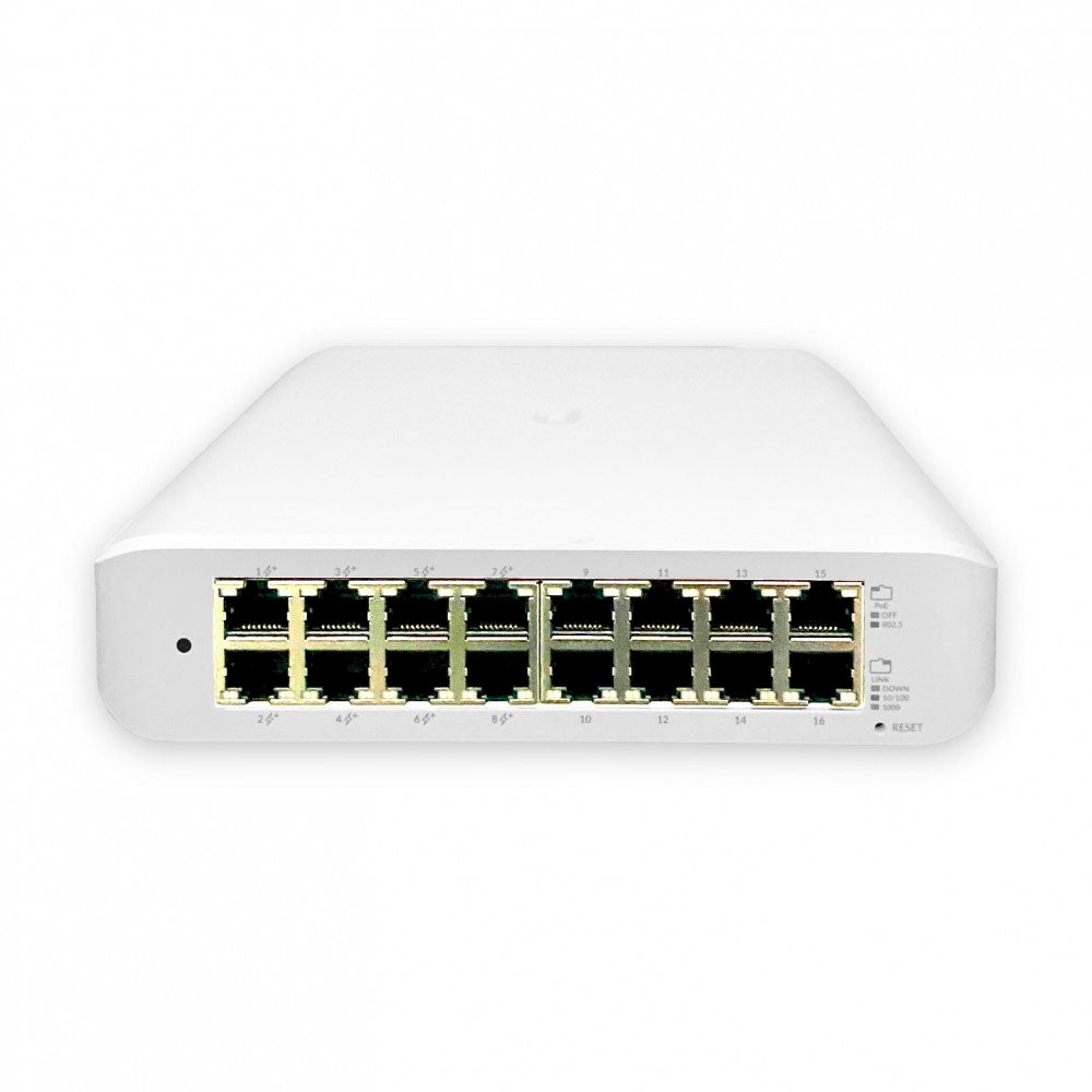 Switch 16 Portas (8 PoE+) Gigabit 10/100/1000 Unifi Gerenciavel - USW-Lite-16-PoE