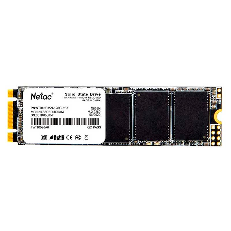 Ssd M.2 128gb (120gb) Netac N535N M.2 Sata3 560Mb
