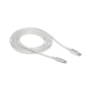 Cabo Usb Tipo C Macho P/ Lightning Macho 1,5mt Intelbras em Nylon Branco 15NB - 4830070