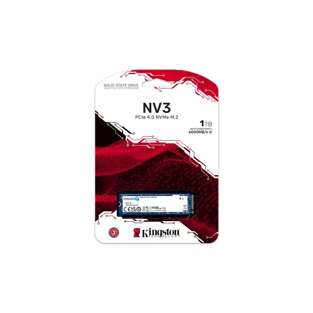 Ssd M.2 NV3 NVMe 1Tb (960gb) Kingston 2280 Pci-e 4.0 - SNV3S/1000G