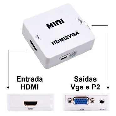 Adaptador Conversor hdmi Fêmea Para Vga Femêa - hdmi2vga