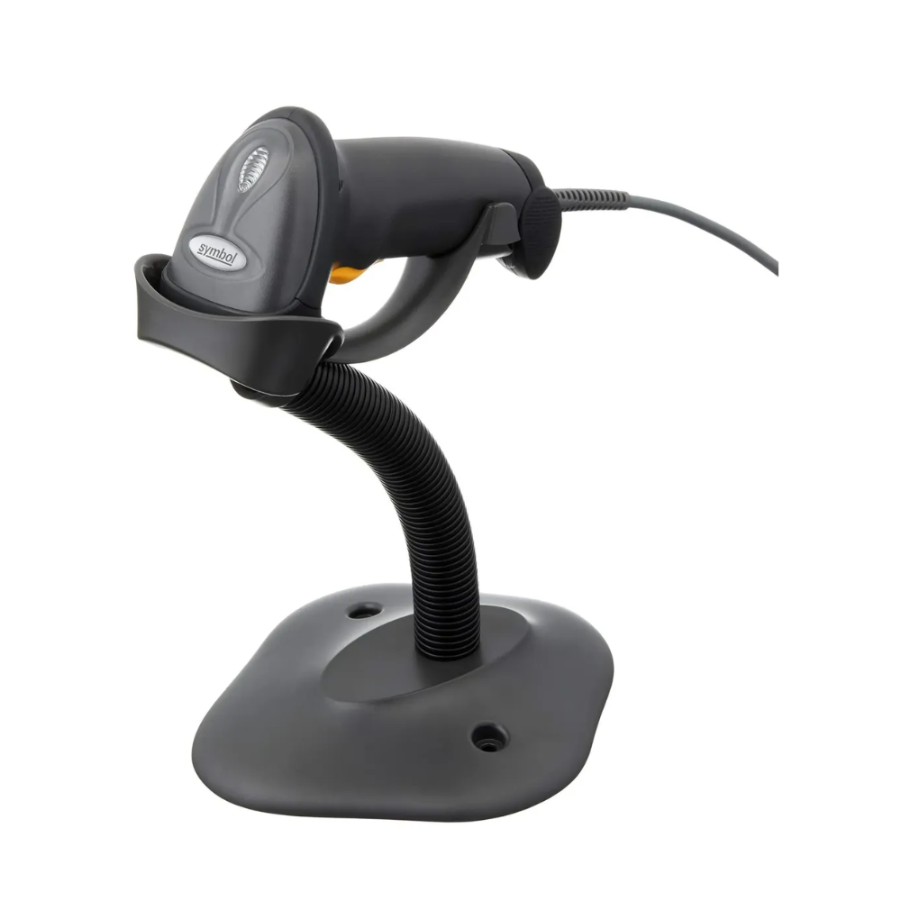 Leitor de Codigo de Barras Zebra LS2208 USB C/ Suporte Preto