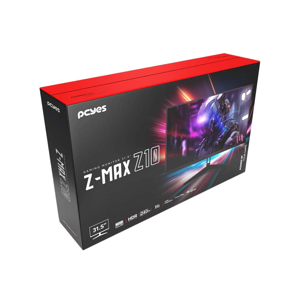 Monitor Gamer Led 31,5 Pols PCYes Z-Max Z10 Full HD 240Hz 1ms 2x Hdmi 2x Displayport - PMG320FD240