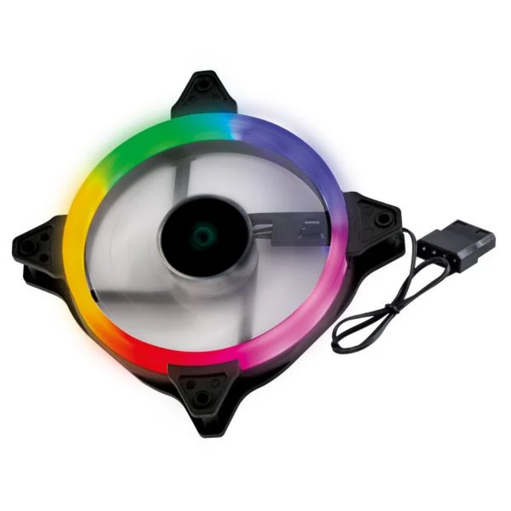 Kit 3x Cooler Fan Para Gabinete Vinik V.Ring 5.0 Full Halo Led Color Preto 120mm - FHALOX3