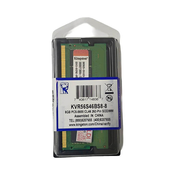 Memoria para Notebook Ddr5 8gb 5600mhz Kingston Sodimm - KVR32S22S6/8