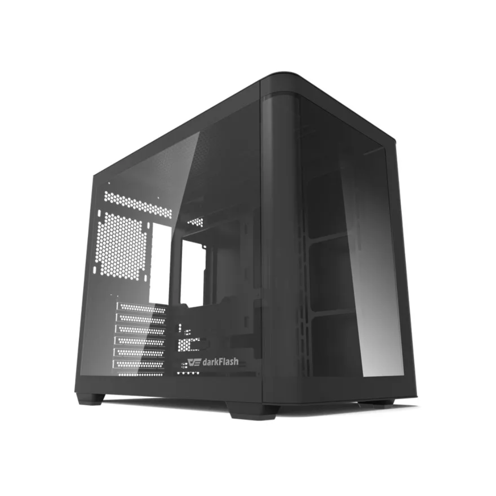 Gabinete Gamer Darkflash DPX90M ATX Preto Com Lateral, Topo e Frente em Vidro Temperado ARGB - DPX90 ATX