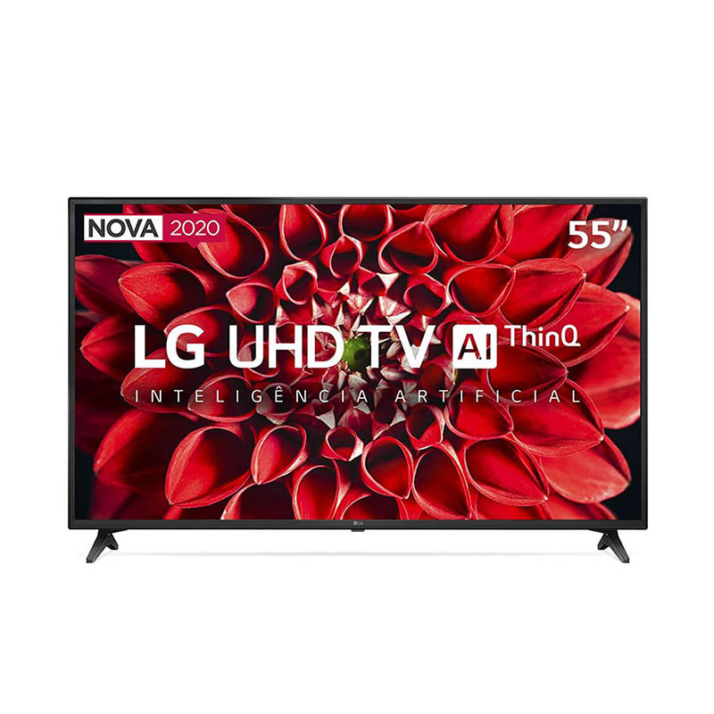 Smart TV Led LG 55" UHD Wi-fi Bluetooth USB HDMI Thinq AI Alexa Integrada - 55UN7100PSA