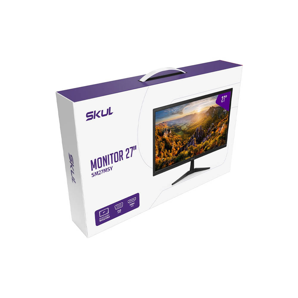 Monitor Led 27 Pols Skul Office Hdmi Vga 5ms  - Sm27Msy Truedata