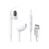 Fone De Ouvido Intra-Auricular Com Fio Tipo C aGOLD Branco  FN-A75L