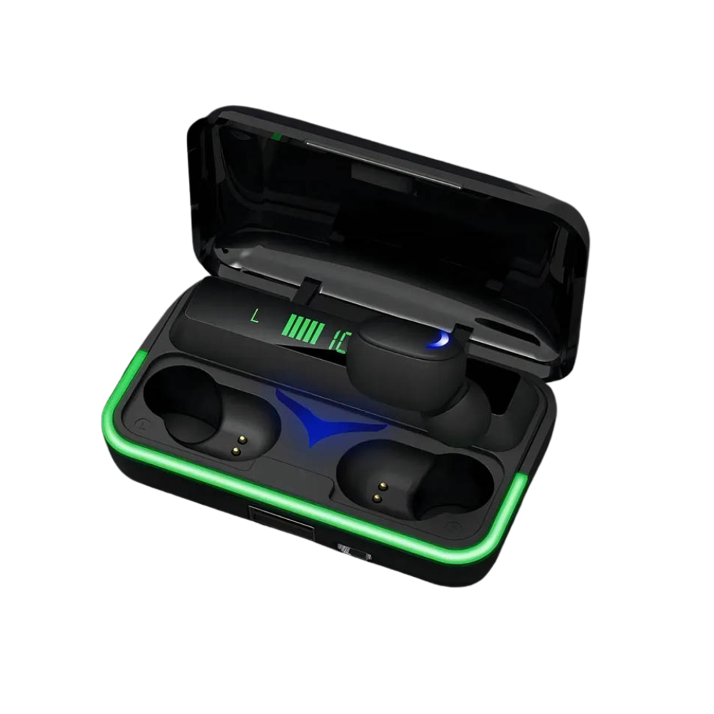 Fone De Ouvido Bluetooth aGold Preto C/ Estojo Carregador PowerBank - FN-B20