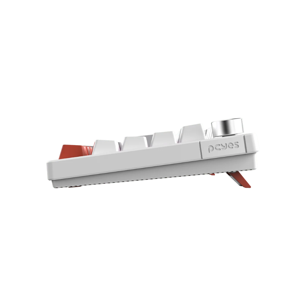 Teclado Gamer Mecanico PCYes Arkeum 75% White Ghost - Switch Blue - AKWG75BBR