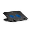Suporte Cooler Para Notebook Multi Led Azul Dual Fan Preto - AC392