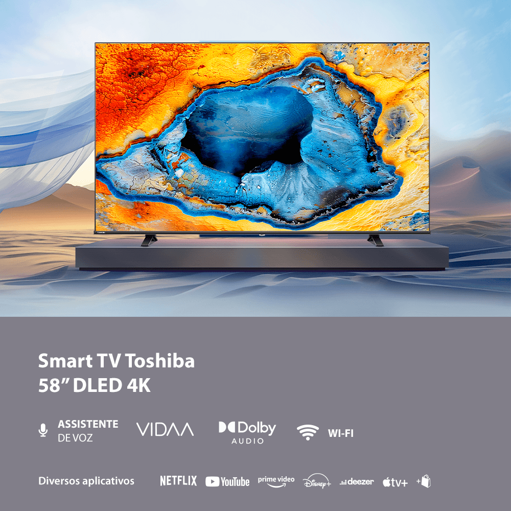 Smart TV Led Semp 58" 4K UHD Wi-fi USB HDMI