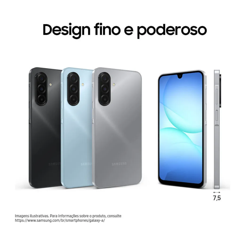 Smartphone Samsung Galaxy A17 4G 128Gb 8Gb Tela 6.7" Preto - SM-A175F/DS